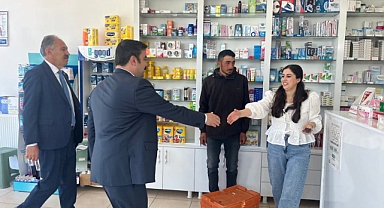 Kaymakam Akköz'den Arpaçay esnafına veda ziyareti