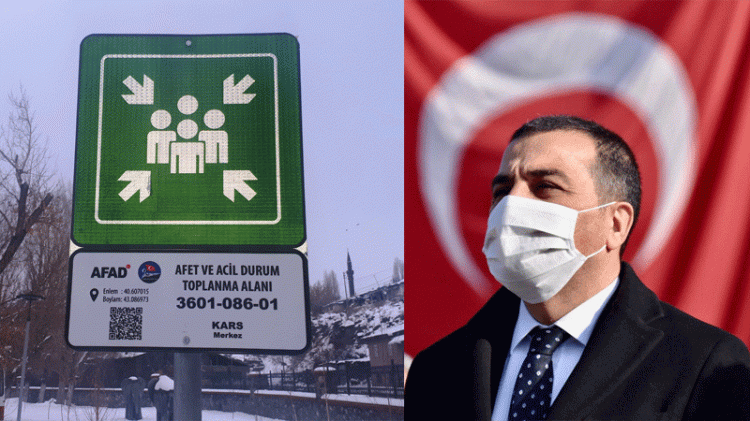 Vali Öksüz, acil toplanma alanları oluşturdu