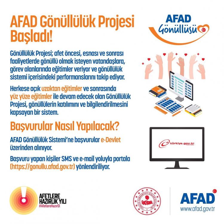 Her birimiz, bir AFAD gönüllüsü olabiliriz