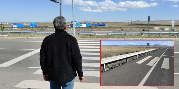 Yaya geçidi çizgileri var, geçit yok